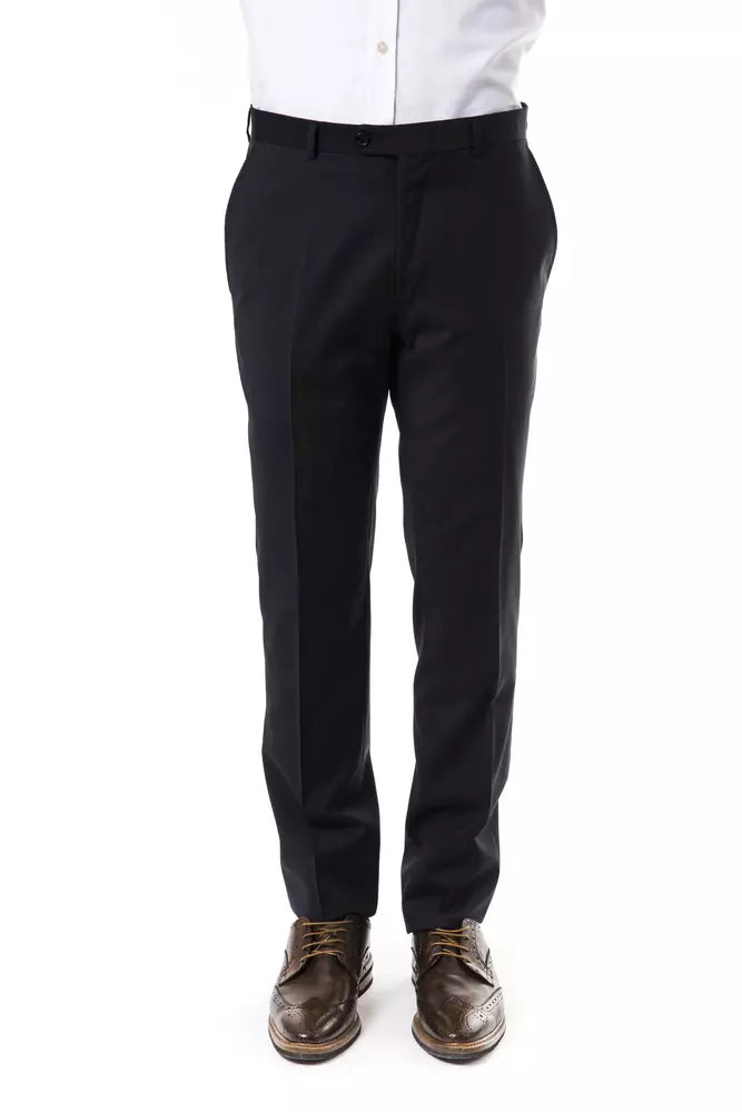 Uominitaliani Graue Wollhose für Herren
